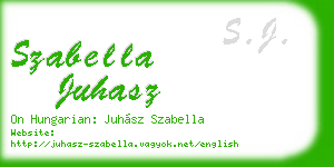 szabella juhasz business card